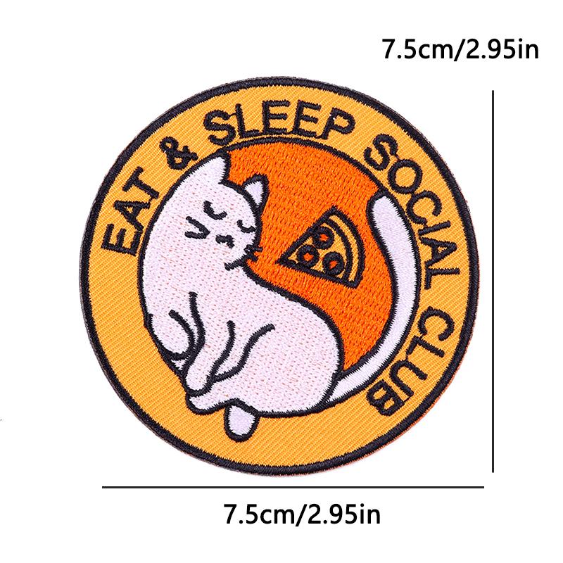 Cute Cat Duck Animal Cartoon Iron On Embroidery Patch for Kids Clothing Backpack Jacket School Bag Kawaii Design Decoration