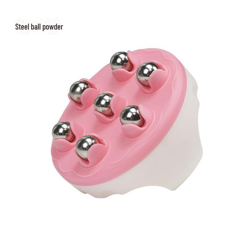 Dragon Ball Abdominal & Meridian Massager: Tendon Rolling Brush with Magnetic Ball Roller