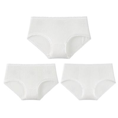 Ersan Women's 7A Antibacterial Low-Waist Briefs (3-Pack)