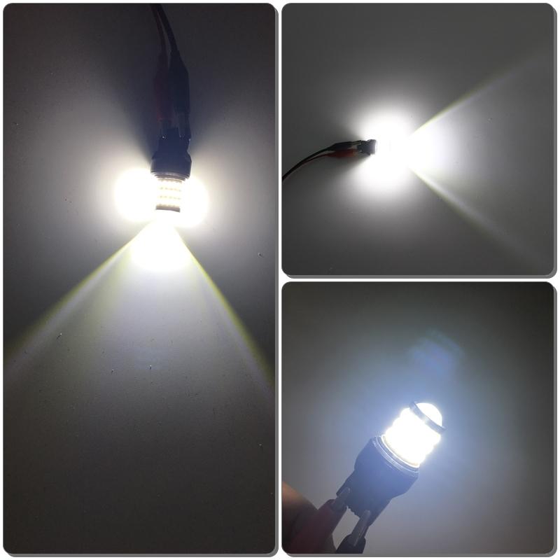 2x 1156 CANbus BA15S/P21W S25 Led Daytime Running Lights DRL Bulbs For Skoda Superb Octavia 2 FL 2010 2011 2012 2013 Daylights