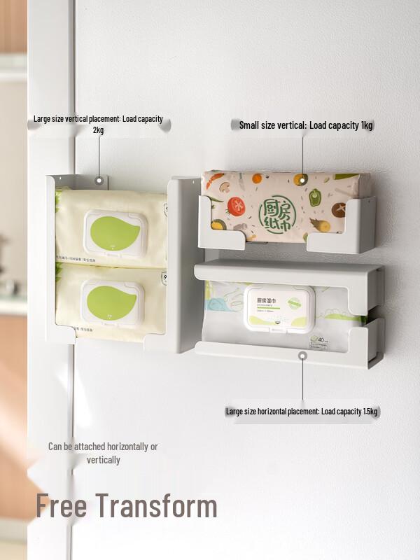 Magnetic Wall-Mounted Tissue Box Holder