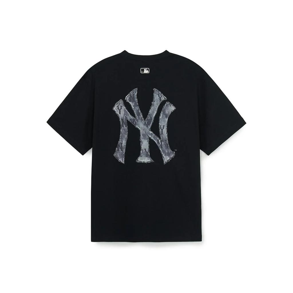 T-shirt Casual Manches Courtes Imprimé Rétro Mode MLB Hauts Unisexes 3ATSM0654-50BKS