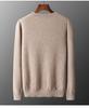 Men's V-Neck Cashmere Sweater, Plus Size, Long Sleeve, Solid Color, Wool Knit, 2023 Autumn/Winter Collection.
