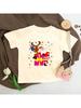 Weihnachtsmann Weihnachtsfeier Jungen Mädchen Retro Kurzarm-T-Shirt Kleinkind Weihnachten