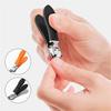Slanted Nail Clippers with Wide Jaw & Anti-Splash Design – Compatible with Sharp Stainless Steel Nail Clippers