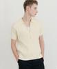 SSIN AND LEE Lounge Half Knit Polo Shirt Cream