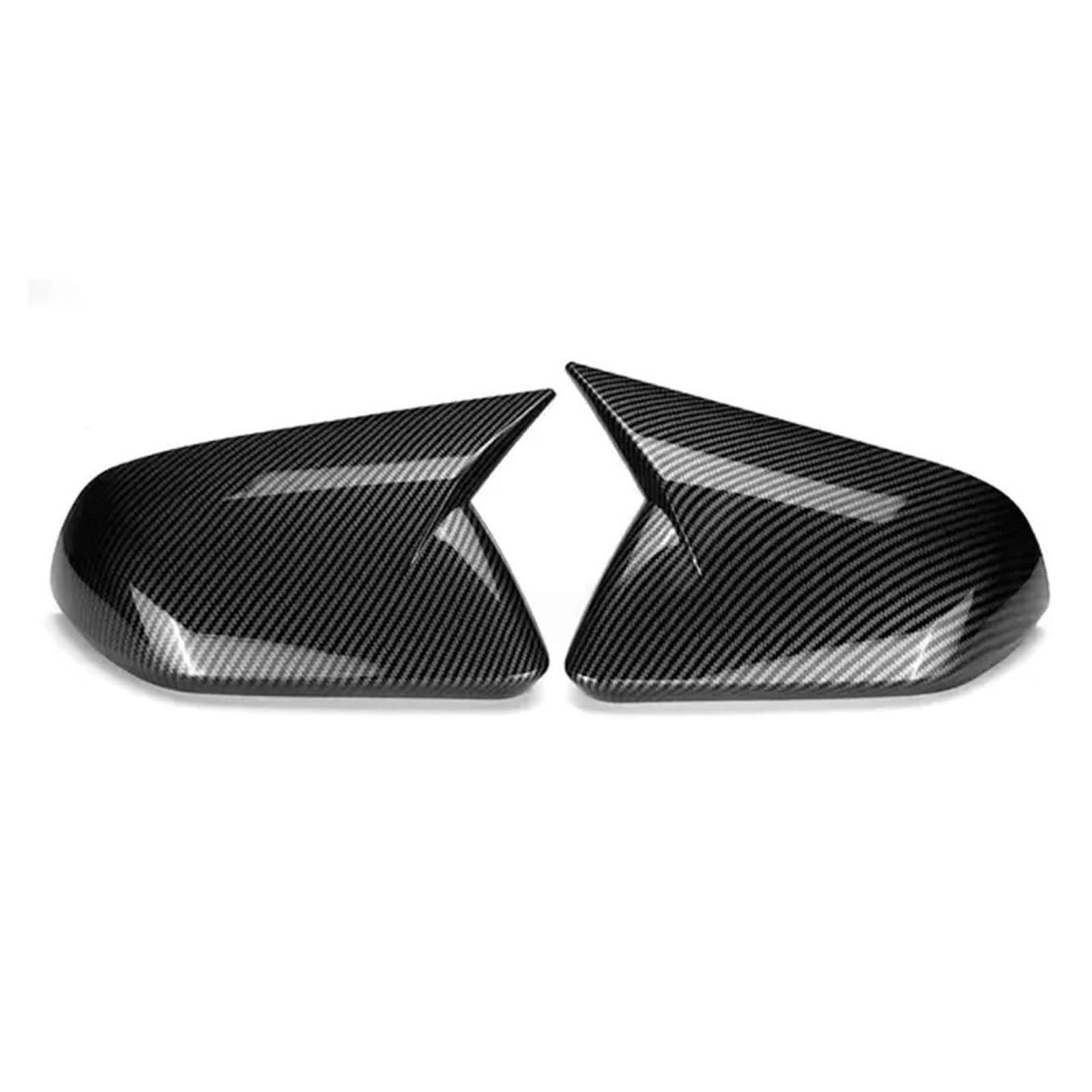 

Europe & America Version For 2015-2024 Mirror Caps Pair Car Side Rearview Mirror Cover Ox Horn Rearview One Size