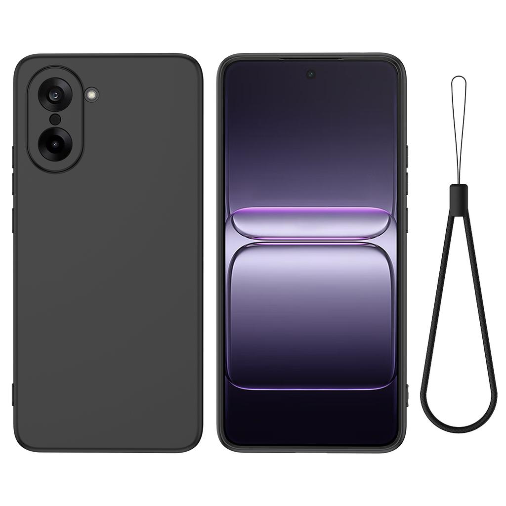 For OnePlus Nord CE5 5G Liquid Silicone Case Phone Back Cover with Hand Strap