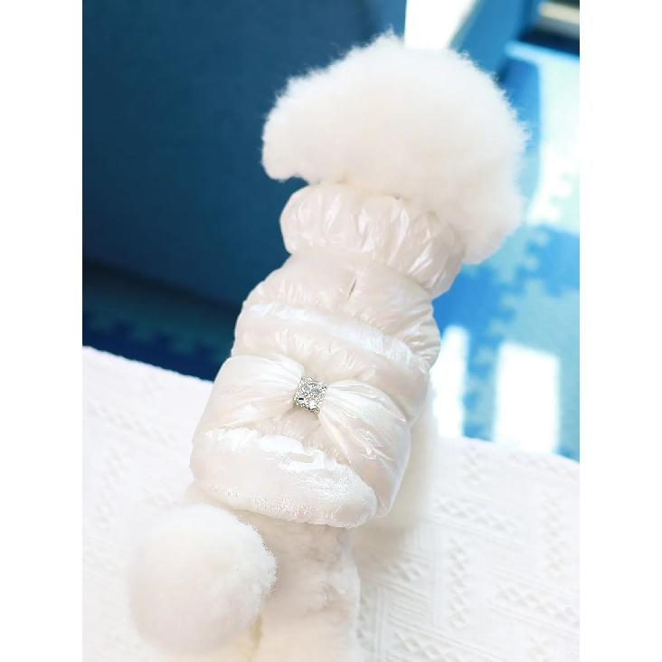 Dog Fur Vest Autumn and Winter Styles, Pet Princess Skirt for Winter, Dog Jacket Jacket for Winter Warmth, Windproof and Waterpr
