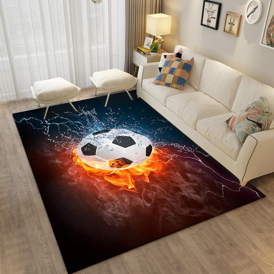 3D futbalová potlač Podlahová rohož Koberce do obývacej izby Plošná rohož futbalového ihriska Detská spálňa Kúpeľňové rohože Protišmyková domáca rohož Koberce