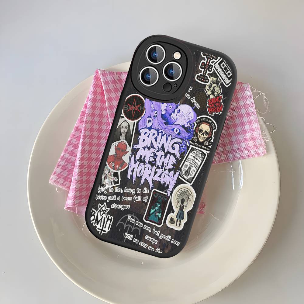 Rock Band B-Bring M-Me The H-Horizon Phone Case For IPhone 16 15 14 13 12 11 Pro Max Plus Soft Leather Cover