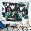 Demon Slayer Muichiro Tokitou Tapestry Wall Hanging Aesthetic Home Decoration Tapestries for Dorm Room