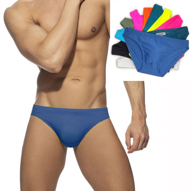 

Мужские однотонные плавки, сексуальные купальники бикини, быстросохнущие плавки для серфинга