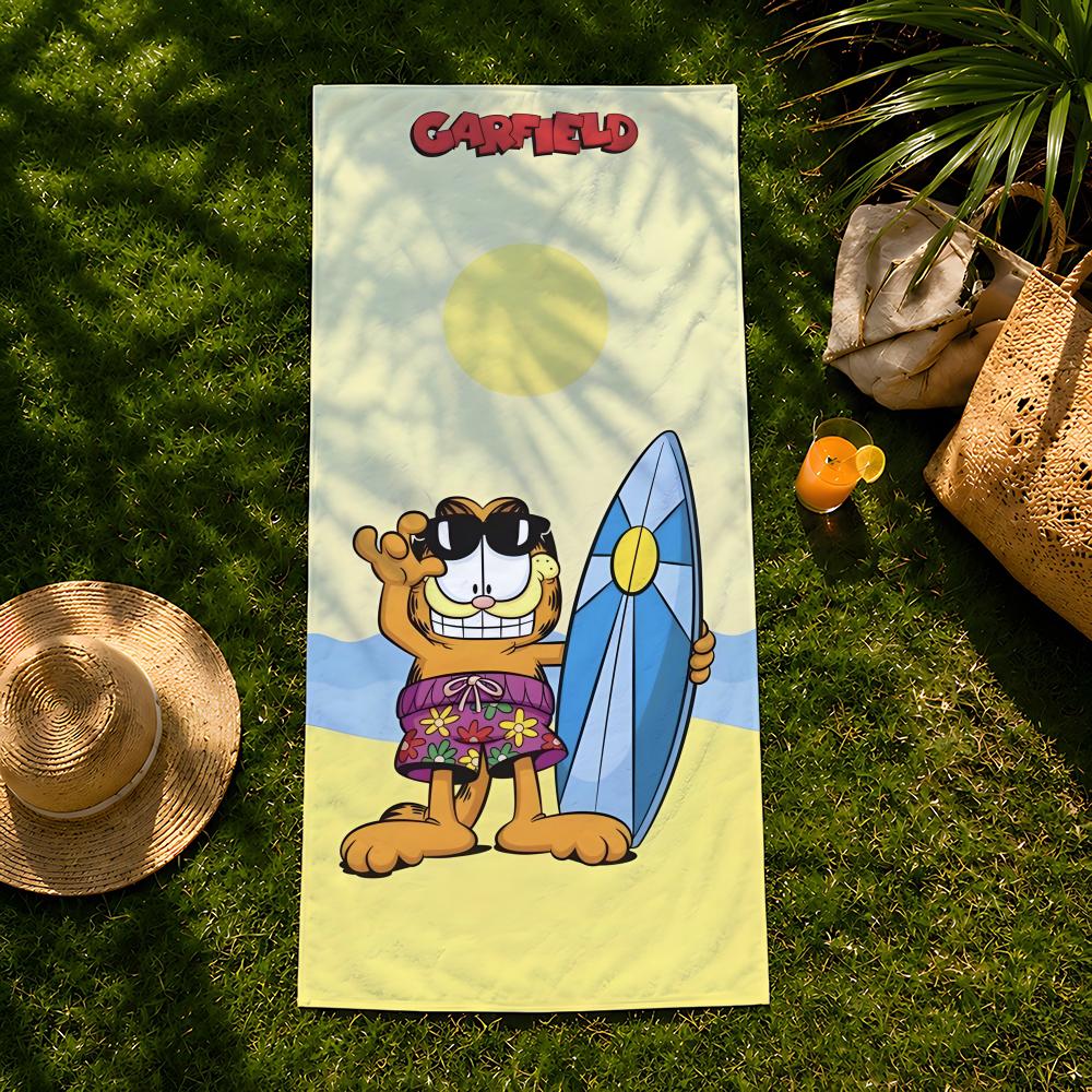 Character G-Garfield-d Towel beach towel, quick drying absorbent bath towel for Swim,Gym,Camping,Outdoor