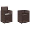 Garden Dining Chairs 2 Pcs Brown and Light Grey PP