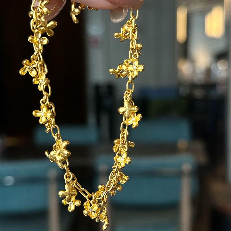 Hot selling retro osmanthus smart bracelet, new Chinese style unique hand jewelry accessories, simple and versatile