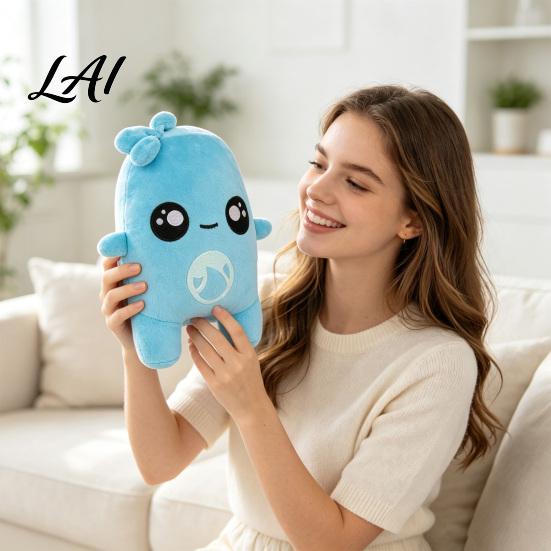 Decorative Bedside Pillows Game Plush Toy Blue Water Drop And White Cloud Cute Car Interior Ornaments Pillow Soft Stuffed Animal for Desk