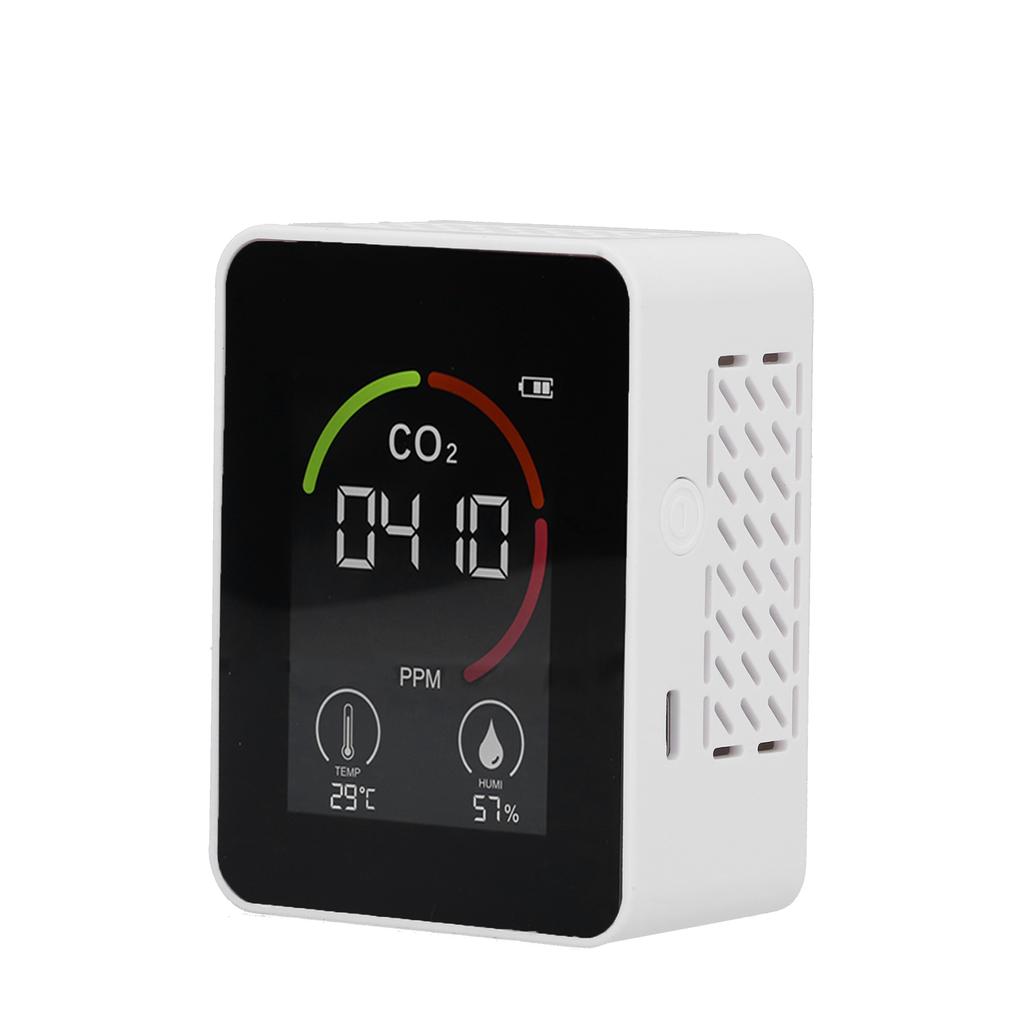 Smart Carbon Dioxide Detector USB Charging Infrared Temperature Humidity Air Quality Monitor