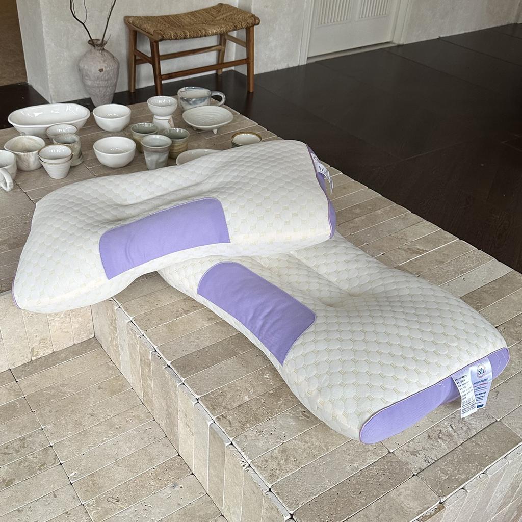 Knitted Massage Pillow Sleep Neck Pillow Core Adult Student Hotel Home Use