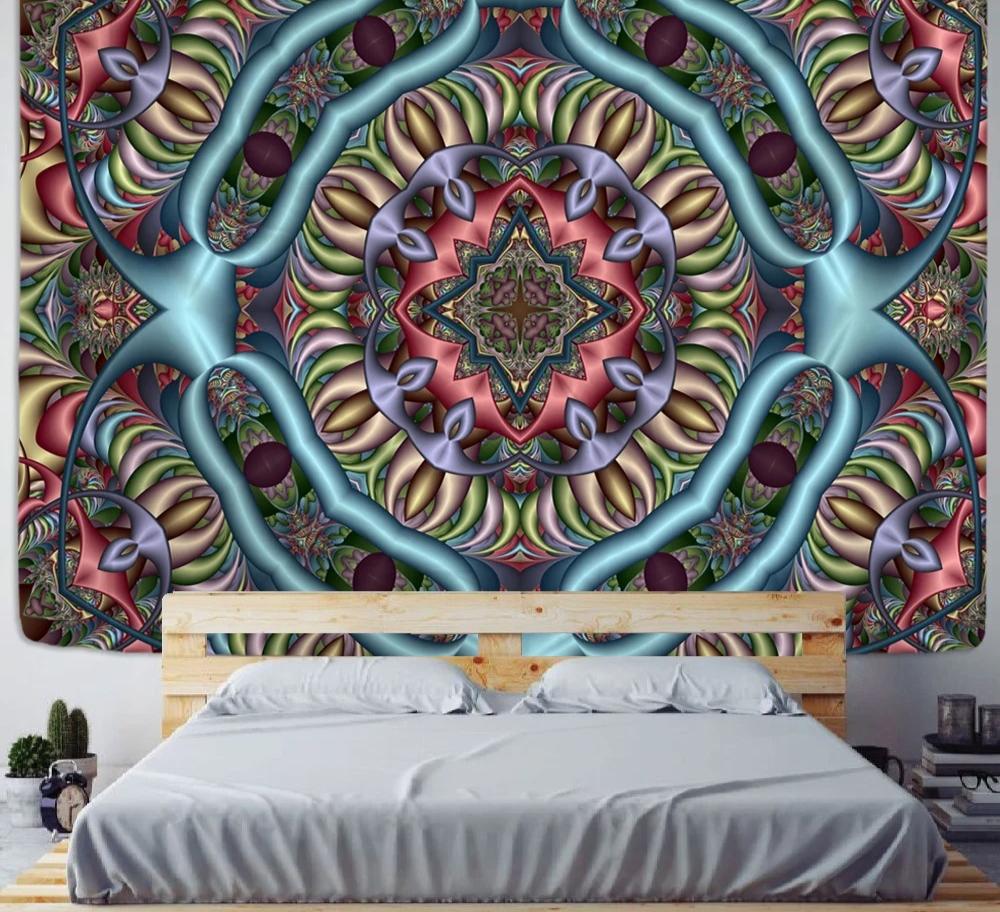Indian Mandala Tapestry Wall Hanging Sandy Beach Throw Rug Blanket Camping Tent Travel Mattress Bohemian Sleeping Pad Tapestries
