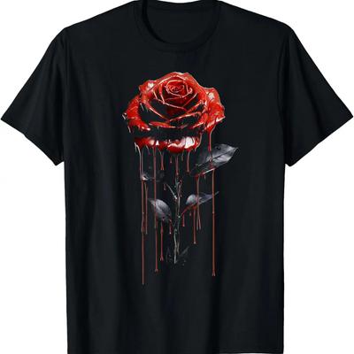 Rosenliebhaber Kunstwerk Grafisches Motiv Natur Rose T-Shirt
