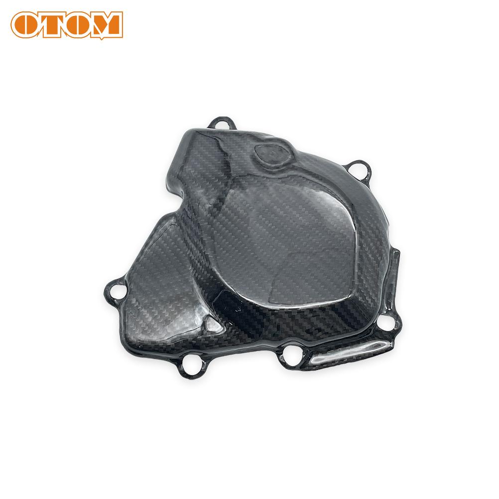 For KX250F 2025-2026 Motocross Ignition Cover Carbon Fiber KAWASAKI KX250X Off Road Bike Stator Guard