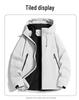 Unisex Color Block Windproof Jacket for Outdoor Sports and Mountaineering