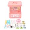 Claw Machine with 10 Dolls Electronic Doll Catching Machine Best Gift Toy for Kids Pink