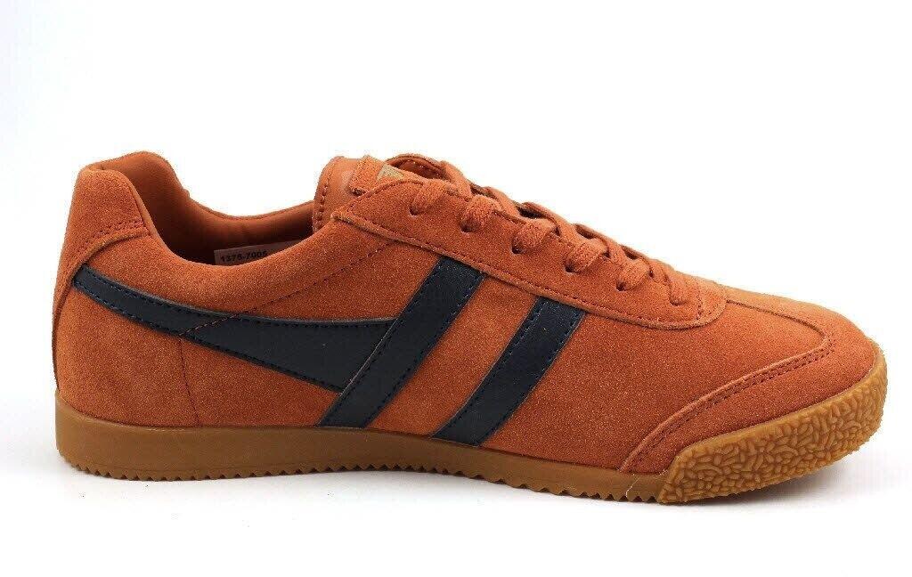 Gola Harrier Suede Sneakers (CMA192) Red/navy/khaki