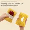 Ultra Soft Texture Bath Sponge No Loose Fibers Shower Foaming Tool  Gentle Exfoliation