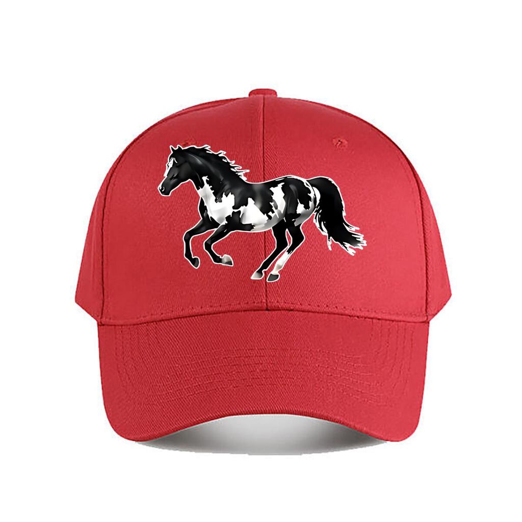 Pferdedruck Mütze Mehrere Farben Baseballkappe Mode Unisex Sonnenhut Damen Outdoor Sport Snapback Kappe