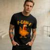 Unisex Wounisex Graphic Printing Funny Fcawf Chicken Fcawf Rooster T Shirt Tee Pure Cotton Tshirts Clothing