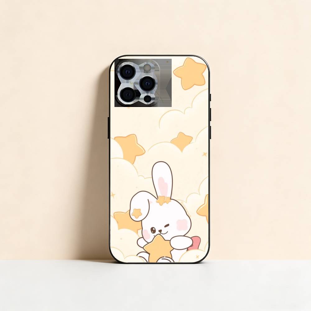 Cloudy Bunny Phone Case Silicone Soft For IPhone 17 16 15 14 13 12 11 X XR Plus Pro Max Plus