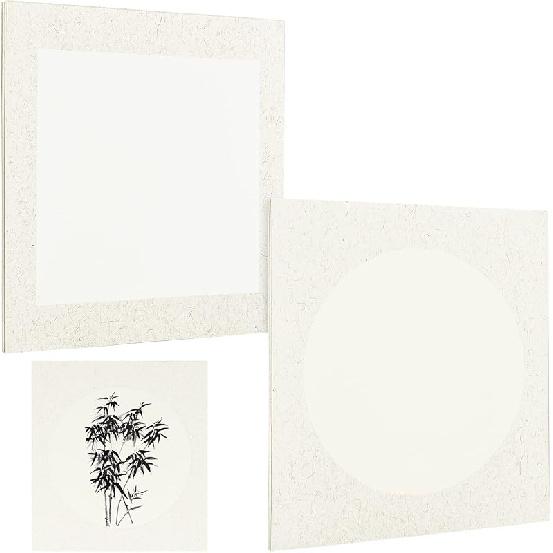 

PandaHall Бумага Сюань 20 шт. Доска Сикиси Предварительно наклеенная Принадлежности для китайской каллиграфии для живописи Сумиэ, Настенная роспись граффити - 10,6x9,8 дюйма льняной