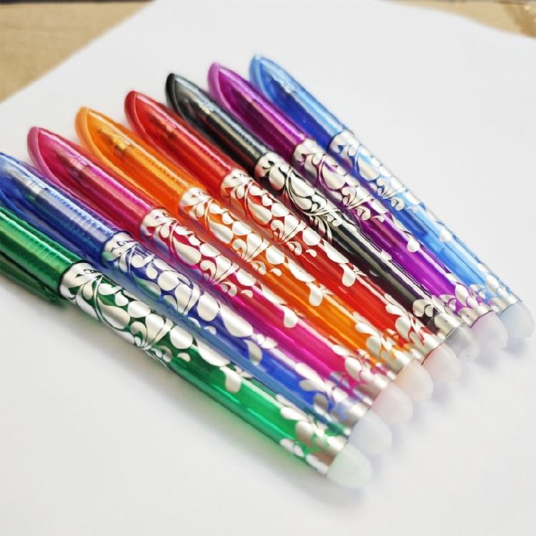 8 Colors 0.5mm Erasable Gel Pen with Refills Quick-Drying Neutral Pen Writing Pen Gel Ink Pen School Office Supplies