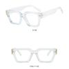 Irregular Multicolor Lenses Eyewear Rice Nail UV400 Sun Glasses Square Frame Sunglasses  Beachside