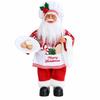 Santa Claus Chef Doll Ornament - Christmas Figure for Home or Window, Festive New Year Decoration