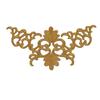Fashion Show Party Costume Dress Patch Sticker Iron-on Gold Silver Thread Yarn Embroidery Geometric Big Flower Applique Patch