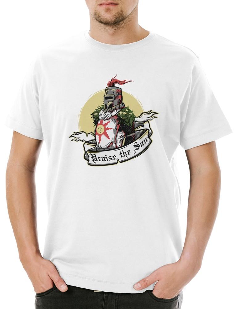 

Praise The Sun Dark Firelink Soul Men s T-Shirt Shrine Dark Gamer Nerd Souls 4XL