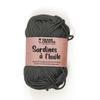 2 fils de coton pour crochet 55 m - gris foncé
