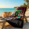 Minecraft Beach Towel Quick-Dry Soft Microfiber Comfortable Lightweight Portable for Swimming,Beach,Camping, Travel, Beach Accessories,Gym