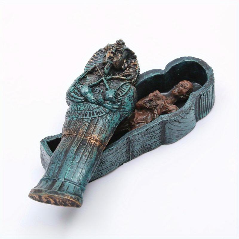 Reptile Resin Mummy Decoration Lizard Gecko Hiding Cave Pet Habitat Aquarium Landscaping Ornament