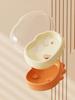 1PCS Plastic Cute Cartoon Double-Layer Soap Box with Lid - Drainage Soap Holder for Home, Bathroom Countertop Soap Container