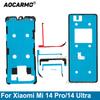 Aocarmo For Xiaomi 14Ultra Mi 14Pro 14U Front LCD And Back Cover Adhesive Rear Housing Battery Cover Sticker Glue Tape