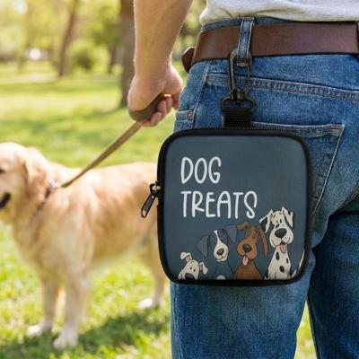Zipper Closure Pet Training Reward Bag Waterproof Dog Care Bag Dog Treat Pouch  Travel