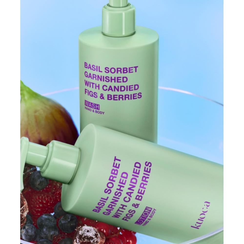 Kuoca [set Of 2] Basil Sorbet Hand   Body Wash+lotion NONE
