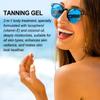 Intensive Tanning Gel Natural Tanning Accelerator Cream Gel Brown Tanning Gel for Sunbeds & Outdoor Sun