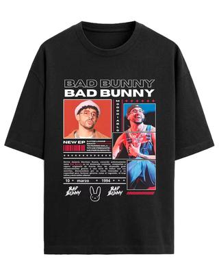 2026 Bad Bunny Print Tshirt Men Women Y2k Sleeve Heavy Pure Cotton Street Harajuku Clothing High Quality Casual Top
