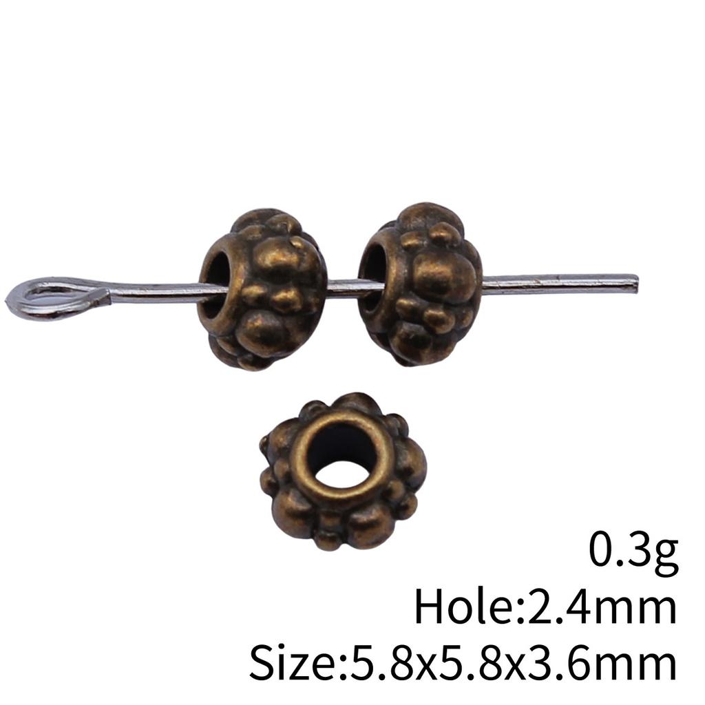 Small Hole Vintage Alloy Gear Spacer Beads Metal Loose Beads DIY Bracelet Necklace Jewelry Making Findings Accessories