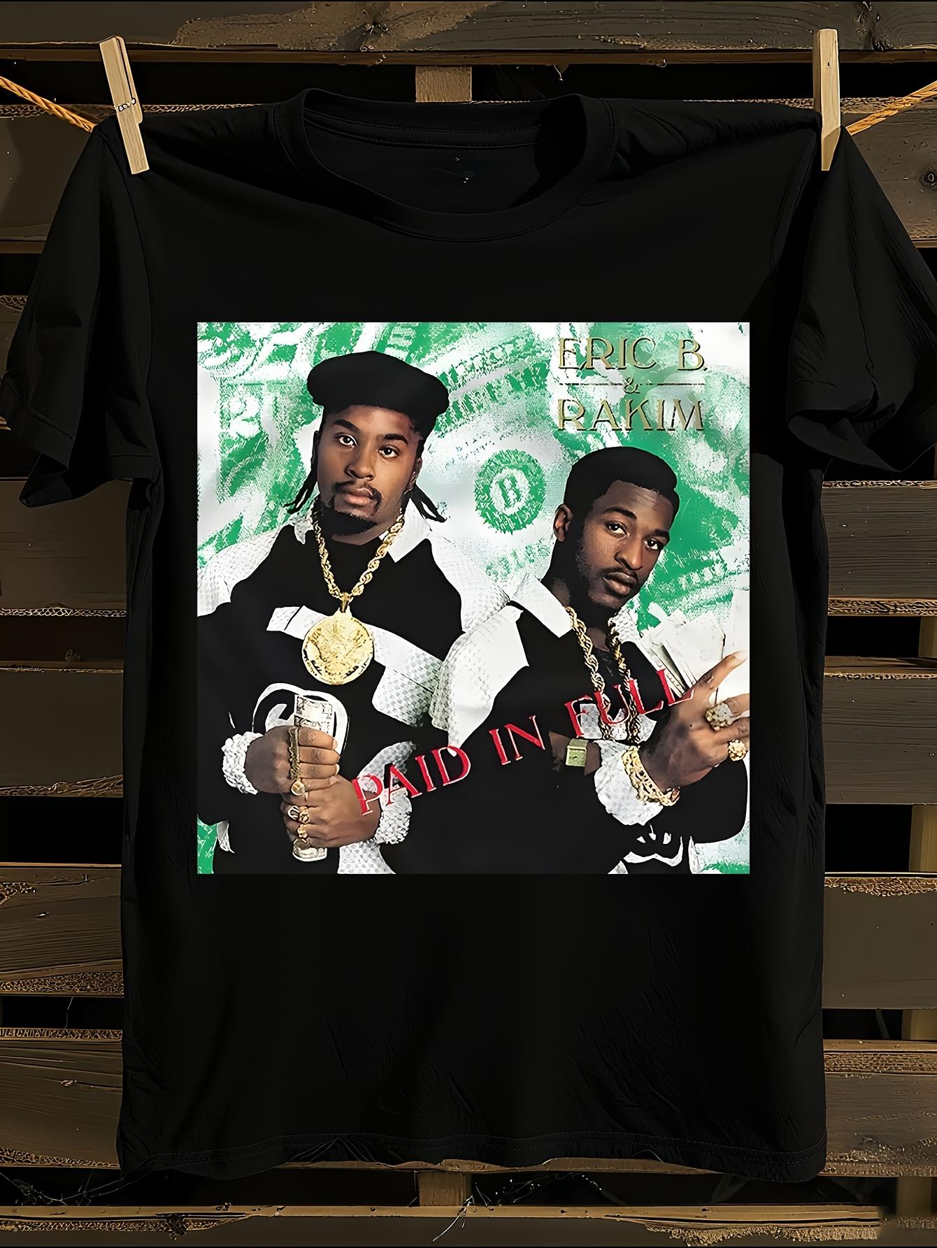 Eric B. Rakim Paid in Full Album Sample Tracklist T-shirt M